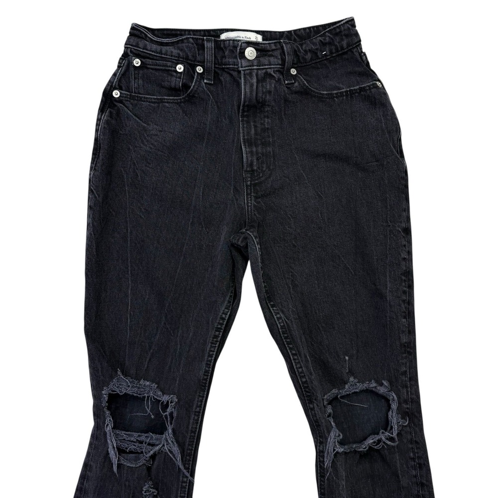 Abercrombie & Fitch Black High Rise Women Jeans - Picture 3 of 8